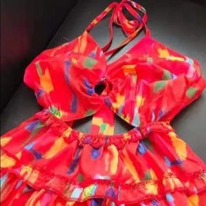 Short backless dress